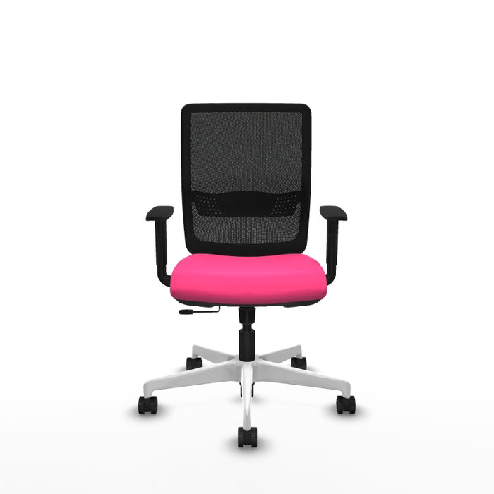 PIQUERAS Y CRESPO Silla de oficina Haches Rosa y Negro