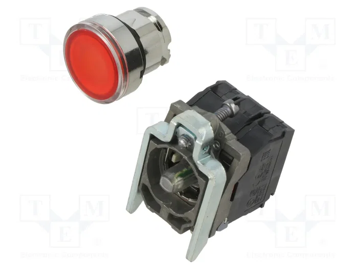 SCHNEIDER ELECTRIC XB4BW34M5 Interruptor de presión de 22mm rojo con LED SCHNEIDER ELECTRIC XB4BW34M5 Interruptor de presión de 22mm rojo con LED