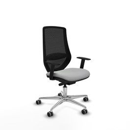 PIQUERAS Y CRESPO Silla de oficina Mardos Gris Claro y Negro
