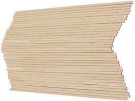 Palillos Redondos Fixo Kids Madera Natural 20 Cm. Pack De 36