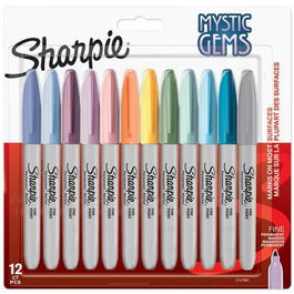 Sharpie Marcador Permanente Mystic Gems Surtido Pastel Blíster 12 Unidades