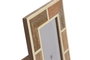 DKD Home Decor Marco de Foto 10x15 Natural Blanco Mango Resina 1.8 x 21.5 x 16.5 cm (4 Unidades)