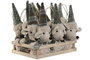 DKD Home Decor Decoración Colgante de Poliéster de 2 Unidades, Navidad Alpina