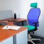 PIQUERAS Y CRESPO Silla de oficina Jorquera Morado y Negro