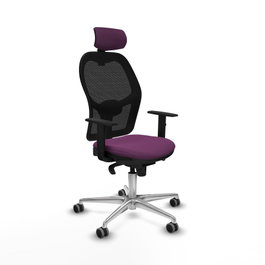 PIQUERAS Y CRESPO Silla de oficina Jorquera Morado y Negro