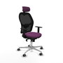 PIQUERAS Y CRESPO Silla de oficina Jorquera Morado y Negro