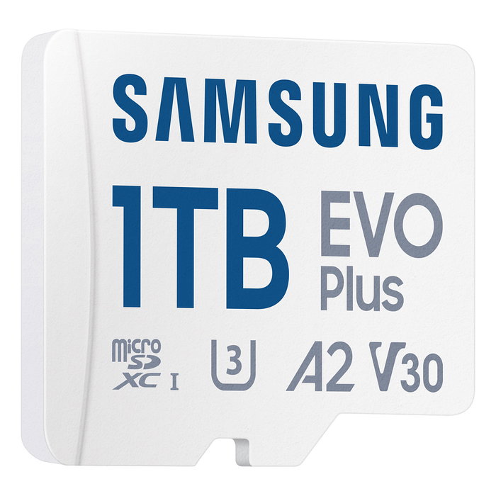 Samsung MB-MC1T0S Tarjeta MicroSDXC 1 TB EVO Plus - UHS-I U3 A2 V30 - 160 MB/s - incl. Adaptador SD