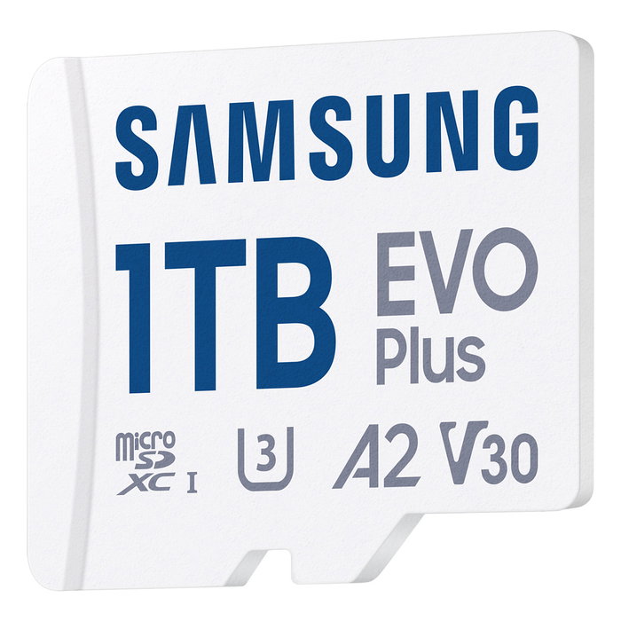 Samsung MB-MC1T0S Tarjeta MicroSDXC 1 TB EVO Plus - UHS-I U3 A2 V30 - 160 MB/s - incl. Adaptador SD
