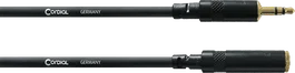 Cordial Cable de Audio Minijack Estéreo Macho/Minijack Hembra 5 Metros