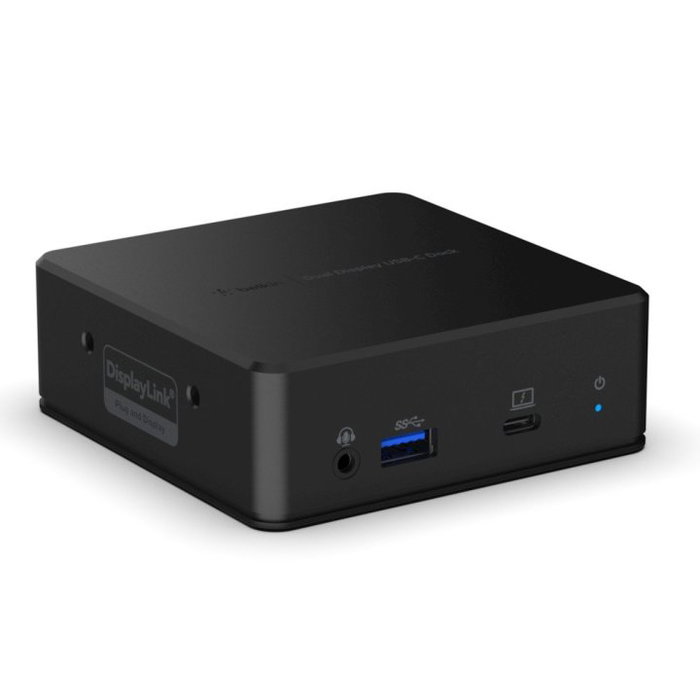 Belkin INC002VFBK Docking Station 7 en 1 USB-C con Doble HDMI, 85W Power Delivery, Gigabit Ethernet, Negro