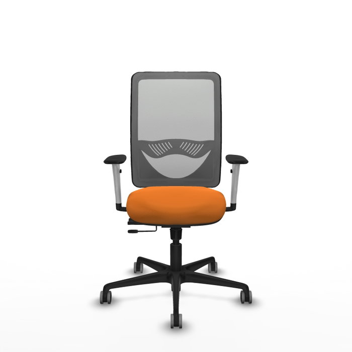 PIQUERAS Y CRESPO Silla de oficina Zulema Naranja y Gris