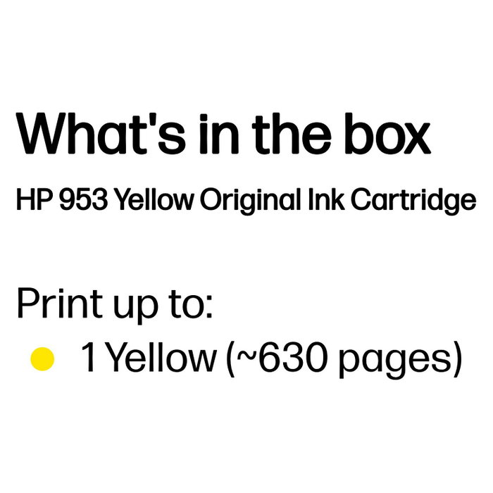 HP Cartucho de Tinta Original 953 Amarillo