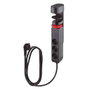 GSC Evolution Base múltiple de sobremesa 3T + 2 USB A + 1 USB Tipo C, 1,4M Negro