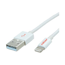 ROLINE Cable de Carga y Sincronización Lightning a USB 1.8m para iPhone, iPod, iPad