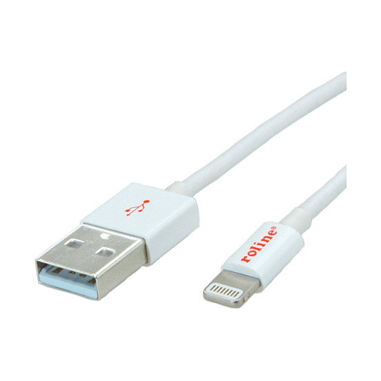 ROLINE Cable de Carga y Sincronización Lightning a USB 1.8m para iPhone, iPod, iPad ROLINE Cable de Carga y Sincronización Lightning a USB 1.8m para iPhone, iPod, iPad