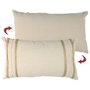 Home Deco Factory Cojín Beige Trenzas 30x50 cm