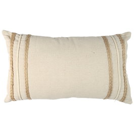 Home Deco Factory Cojín Beige Trenzas 30x50 cm