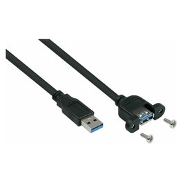 Kabelmeister Cable de extensión USB 3.0 tipo A a tipo A, 3m, negro