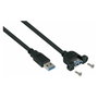 Kabelmeister Cable de extensión USB 3.0 tipo A a tipo A, 3m, negro