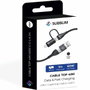 Subblim Cable TOP 4 en 1 60W USB-A/2xUSB-C/Lightning 1m Negro