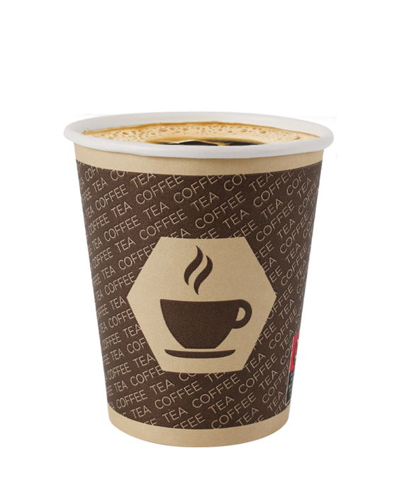 Inde Set 8 Vasos Cartón para Café con Tapa 250 cc (18 Unidades)