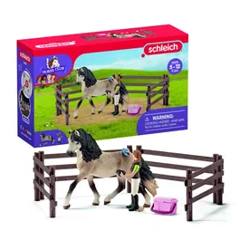 Schleich 42270 Kit de Cuidado de Caballos Andalucígricos - Horse Club Range