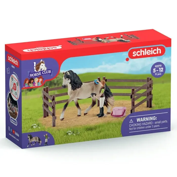 Schleich 42270 Kit de Cuidado de Caballos Andalucígricos - Horse Club Range