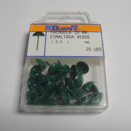 DUVER Blíster de Tachuelas de 10 mm Color Verde
