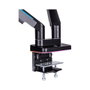 Thermaltake GEA-MSR-DMSBLK-01 Brazo de Monitor Gaming Doble con RGB, Soporte para 2 Pantallas de 17 a 35 Pulgadas, Capacidad 20 kg, Ajuste de Altura e Inclinación, Negro y Gris