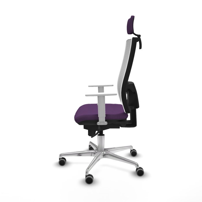 PIQUERAS Y CRESPO Silla de oficina Horna con mecanismo Sincro, Morado y Blanco PIQUERAS Y CRESPO Silla de oficina Horna con mecanismo Sincro, Morado y Blanco
