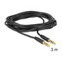 DeLOCK Cable de audio 3,5 mm a 3,5 mm, 3 m, Negro