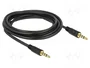 DeLOCK Cable de audio 3,5 mm a 3,5 mm, 3 m, Negro