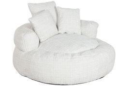 DKD Home Decor Sillón Scandi Blanco 94 x 50 x 94 cm