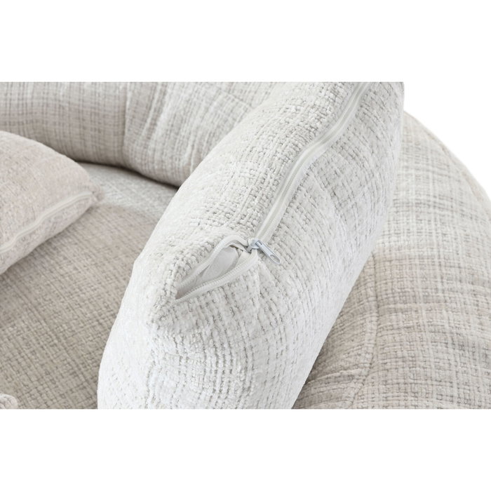 DKD Home Decor Sillón de Poliéster Blanco