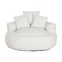 DKD Home Decor Sillón de Poliéster Blanco