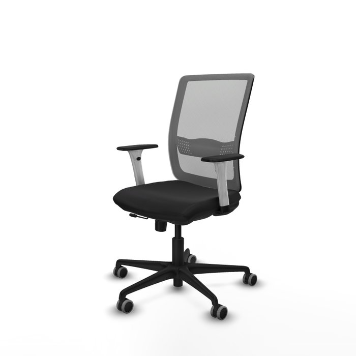 PIQUERAS Y CRESPO Silla de oficina Haches con mecanismo Sincro/Traslack, Negro y Gris PIQUERAS Y CRESPO Silla de oficina Haches con mecanismo Sincro/Traslack, Negro y Gris