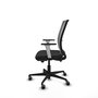 PIQUERAS Y CRESPO Silla de oficina Haches con mecanismo Sincro/Traslack, Negro y Gris
