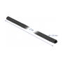 DeLOCK Tubo termorretráctil de tela 2 m x 25 mm negro, relación 2:1