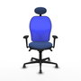 PIQUERAS Y CRESPO Silla de oficina Jorquera con mecanismo Sincro, Azul