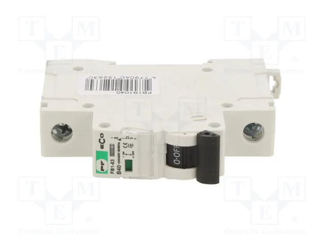 Promfactor Baltic Interruptor magnetotérmico ECO 1 Polo 40A Característica B Promfactor Baltic Interruptor magnetotérmico ECO 1 Polo 40A Característica B