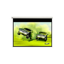 Optoma DE-9092EGA Pantalla Motorizada 92 Pulgadas (234 cm), Relación de Aspecto 16:9, Color Blanco, para Montaje en Pared o Techo