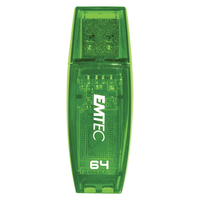 EMTEC C410 Memoria USB 2.0 de 64GB, Verde EMTEC C410 Memoria USB 2.0 de 64GB, Verde
