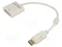 DeLOCK 62602 Adaptador de Vídeo DisplayPort a DVI-I Blanco