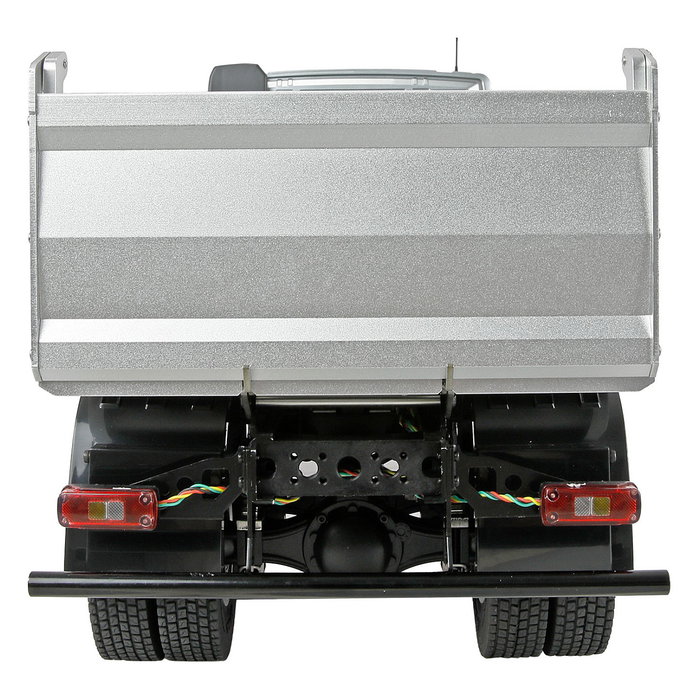 AMEWI Volvo FMX E015 - Camión Basculante a Control Remoto 1:14 Escala, RTR, Plata, 595 mm, Motor Eléctrico, 7.6 kg, para Mayores de 14 Años