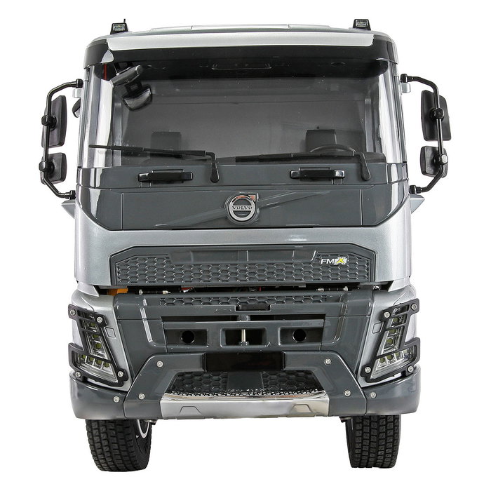 AMEWI Volvo FMX E015 - Camión Basculante a Control Remoto 1:14 Escala, RTR, Plata, 595 mm, Motor Eléctrico, 7.6 kg, para Mayores de 14 Años