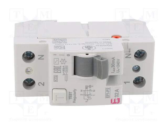 ETI POLAM EFI-P2 AC Interruptor Diferencial 32A 30mA 2 Polos