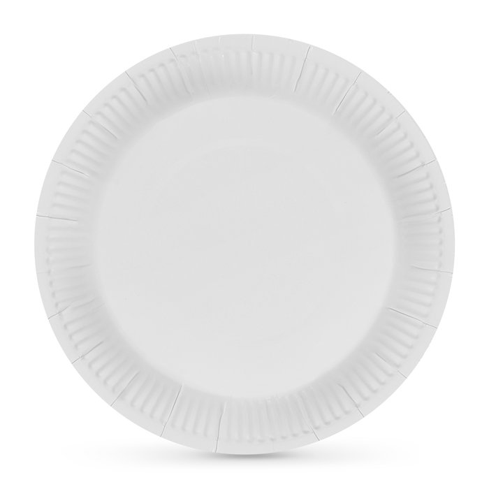 Algon Set 25 Platos Redondos Cartón Natural 23 cm (18 Unidades)