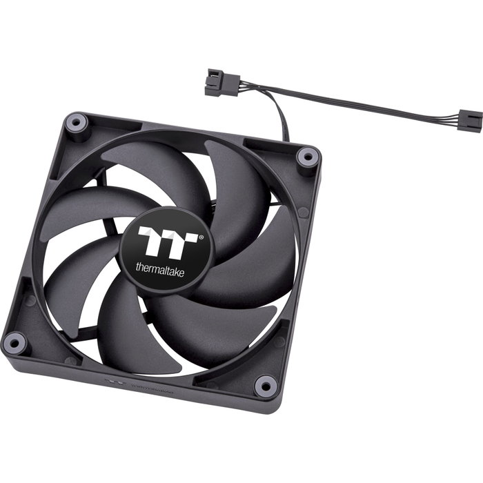 Thermaltake CT140 PC Cooling Fan 140mm - Pack de 2, Negro Thermaltake CT140 PC Cooling Fan 140mm - Pack de 2, Negro
