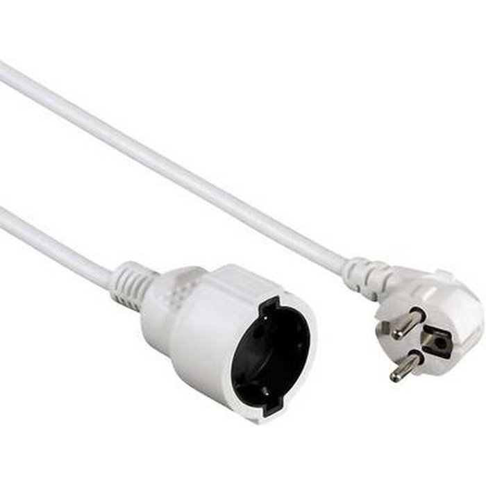 Hama Cable de extensión Schuko 5m Blanco