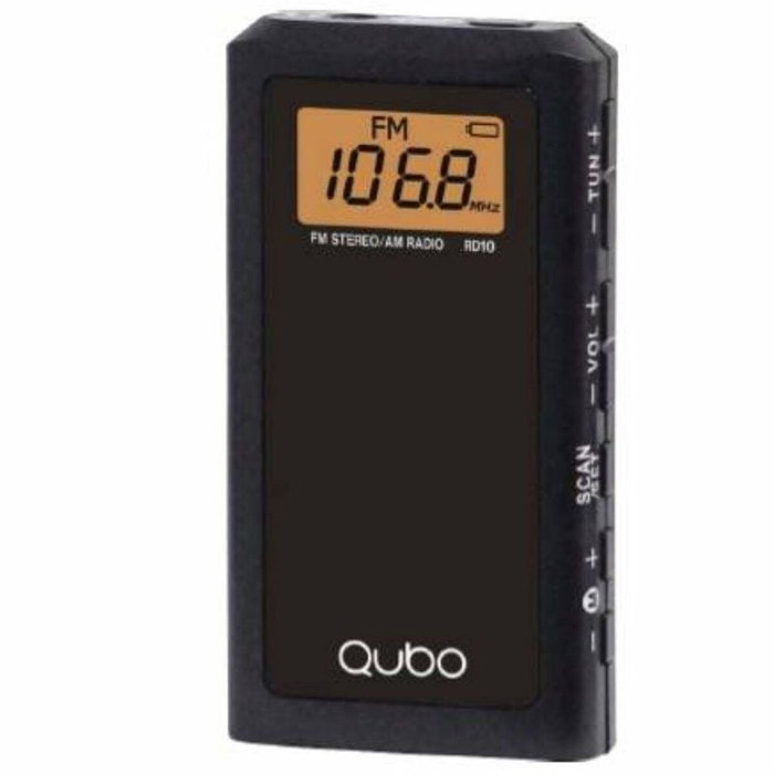 Qubo Radio Portátil RD-10 Negra Qubo Radio Portátil RD-10 Negra